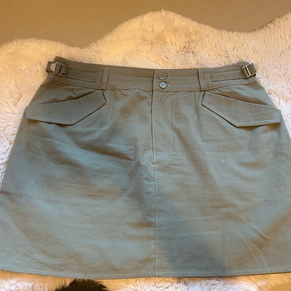 Boheme Olive Mini Skirt